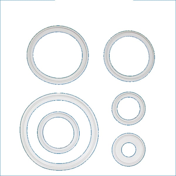 Springer Parts Fla. Clamp Gasket 3 SIL WHT; Replaces Part# 40MPFX-3 40MPFX-3SP - main